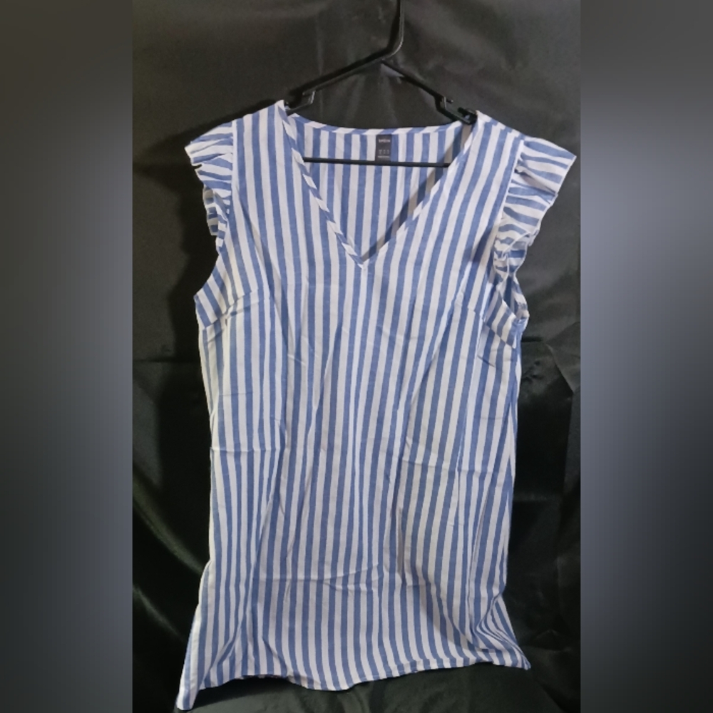 Blue stripe dress sz xl